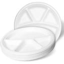 9inch Four Compartment Bagasse Disposable Plate